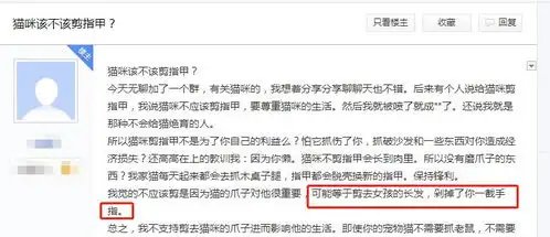 如何正确给猫咪剪指甲别忽略了这根线
