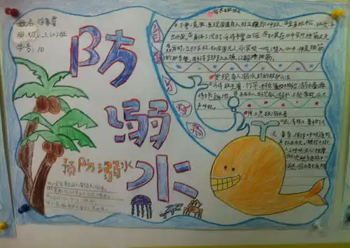 防溺水手抄报图片大全