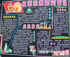 国庆节黑板报内容