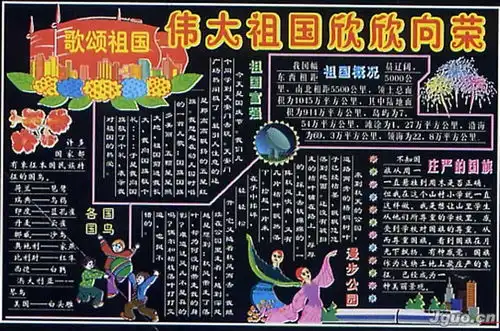 庆国庆黑板报内容部队植