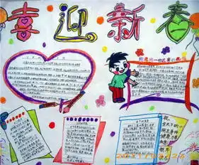 春节手抄报欢乐过春节