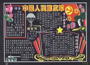 军训的黑板报