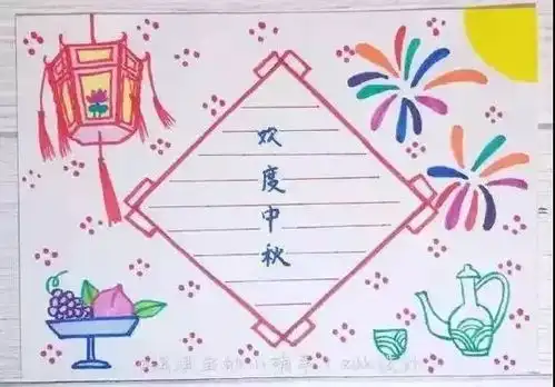 数字黑板报中秋节