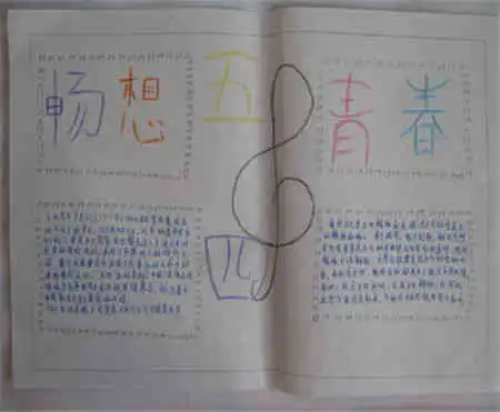 青年节手抄报懂得感恩
