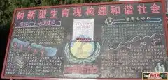 庆11黑板报计划烧除