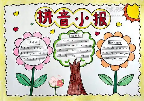 一年级元旦手抄报图片韵