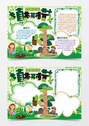 植树节小报word模板植树节小报word模板下载熊猫办公