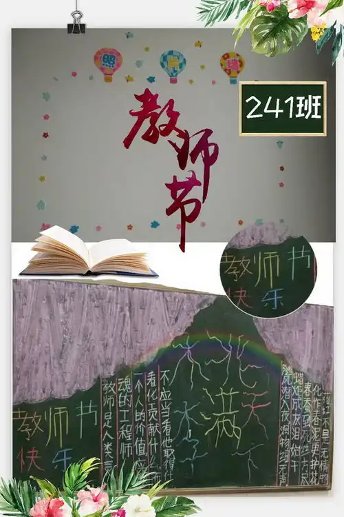 湘潭科技职业技术学校庆祝第34个教师节黑板报评比