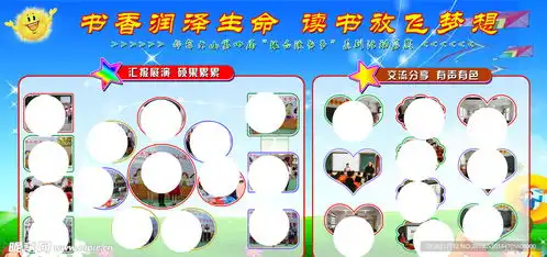 学校照片排版展板设计图psd分层素材psd分层素材