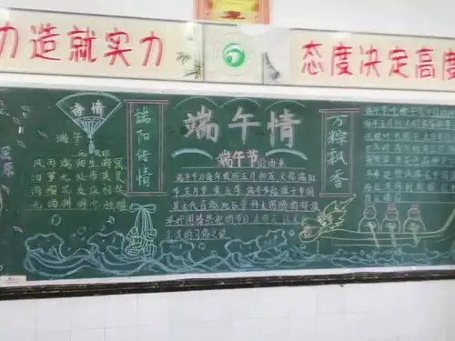 国庆黑板报标题端午节