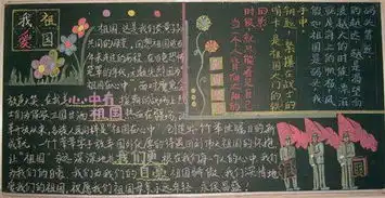 国庆节黑板报图片73