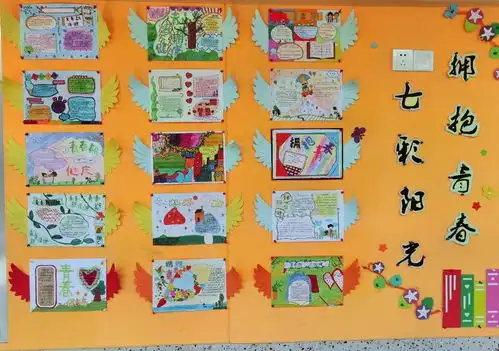 莫外小学灵格灵格墙报板报刷屏朋友圈