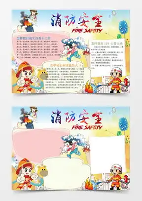 消防黑板报模板