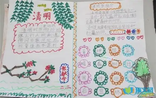 小学生清明节手抄报