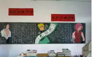 火遍全日本高中的黑板报动漫插画,这样的学校我也想进