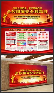 国家安全教育日展板,415全民国家安全教育日宣传栏与板报模板,百图汇素材网