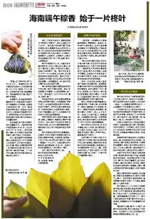 海南日报数字报海南端午粽香始于一片柊叶