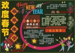 欢度春节黑板报图片