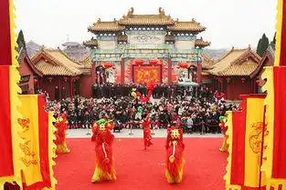 开封翰园庙会上演舞狮绝技曾登奥运舞台获赞