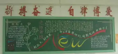 新学期新气象黑板报图片