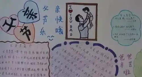 手抄报图片父亲节手抄报