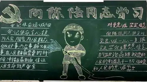数字黑板报指战员