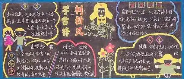 关于雷锋黑板报内容雷锋