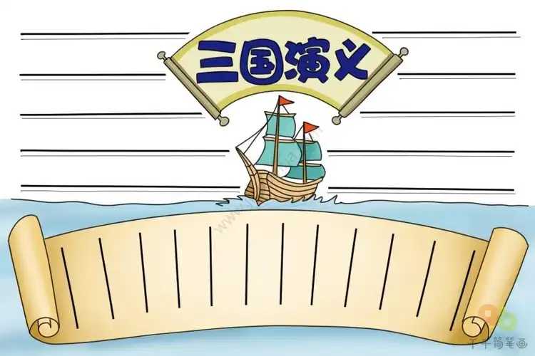 三国演义手抄报模板