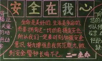 安全教育黑板报美丽的校园