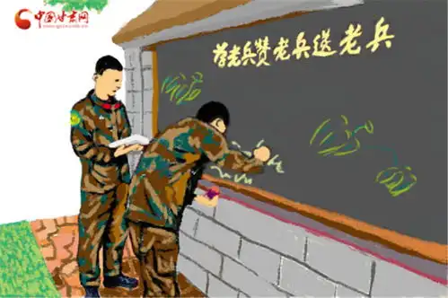 难舍军旅情天水武警自创漫画告白退伍老兵组图