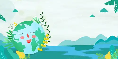 卡通保护地球世界环保日简约背景背景图片素材免费下载psd格式47242362像素熊猫办公
