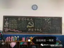 蓝天小学南校举办步入新时代,改革开新篇主题板报评比