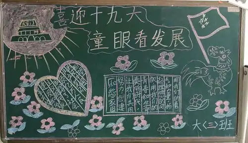 小小黑板报,拳拳爱国心来选选哪家的板报搞得好