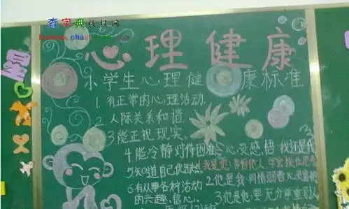 小学生心理健康黑板报设计小学生心理健康黑板报图片查字典板报网