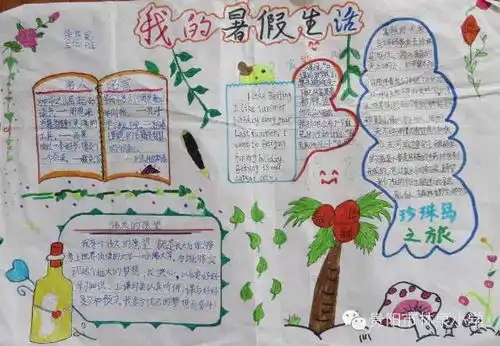 暑假小报做了吗上外附小学生独家分享制作心得各大主题创意小报全搜集