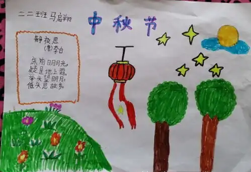 中秋节手抄报简单