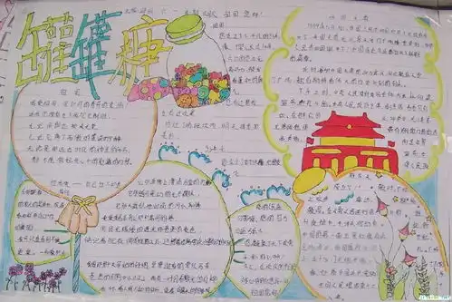 国庆主题的手抄报范例