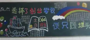 创业学校开展践行中职公约十佳黑板报评选活动