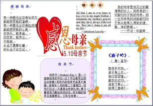 母亲节的手抄报设计图