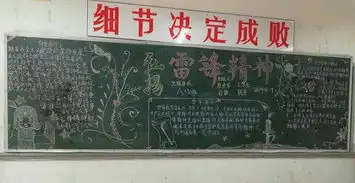 关于雷锋黑板报内容版面