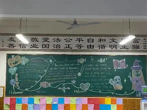 求实南校绽放在板报上的英语之花