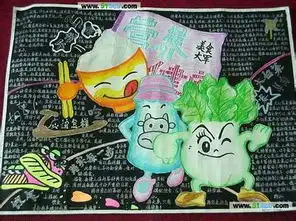 营养与健康手抄报,学霸来看一看巴要有照片呢