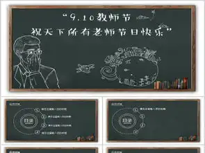 数字黑板报ppt模板