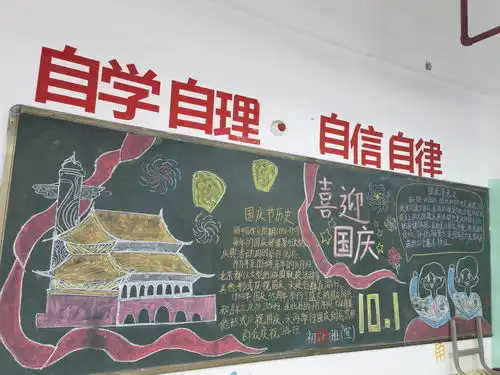 森林防火黑板报图片简单