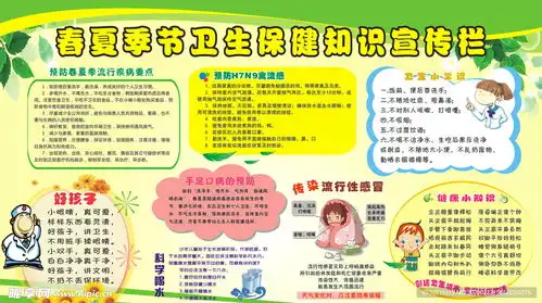 春夏季节卫生保健知识宣传栏设计图