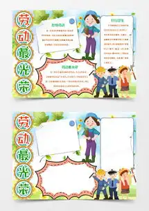 劳动最光荣劳动节小报手抄报模版word模板下载docx格式熊猫办公