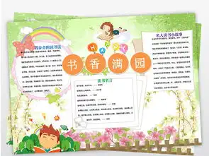 word电子小报书香满园语文读书图片设计素材高清worddoc模板下载154.60mb其他大全
