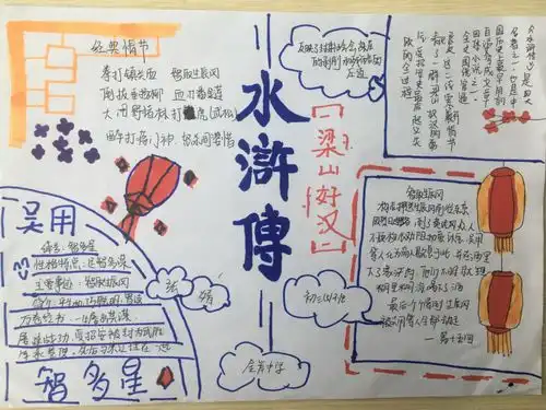 水浒传手抄报又简单
