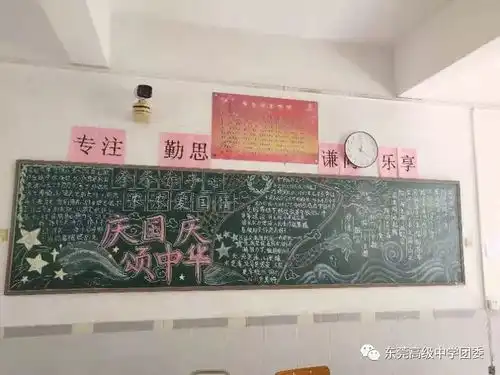 欢度国庆记庆国庆,颂中华主题黑板报评选活动