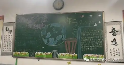 防震减灾黑板报高中小手